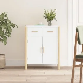 Aparador de madera contrachapada blanco 62x38x75 cm de vidaXL, Aparadores - Ref: Foro24-345675, Precio: 93,80 €, Descuento: %