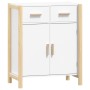 Aparador de madera contrachapada blanco 62x38x75 cm de vidaXL, Aparadores - Ref: Foro24-345675, Precio: 94,97 €, Descuento: %