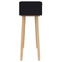 Mesa consola madera pino maciza ratán natural negro 80x30x75 cm de vidaXL, Mesas auxiliares - Ref: Foro24-345625, Precio: 110...