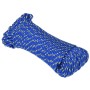Cuerda de barco polipropileno azul 4 mm 25 m de vidaXL, Sogas y cuerdas metálicas - Ref: Foro24-152433, Precio: 8,94 €, Descu...