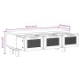 Mesa de centro madera contrachapada y pino marrón 80x40x30 cm de vidaXL, Mesas de centro - Ref: Foro24-345620, Precio: 109,71...