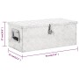 Caja de almacenaje de aluminio plateado 70x31x27 cm de vidaXL, Cajas de herramientas - Ref: Foro24-152250, Precio: 117,71 €, ...