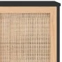 Aparador negro madera pino maciza y ratán natural 105x30x60 cm de vidaXL, Aparadores - Ref: Foro24-345640, Precio: 112,87 €, ...