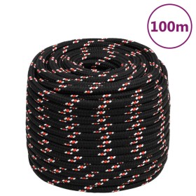 Cuerda de barco polipropileno negra 16 mm 100 m de vidaXL, Sogas y cuerdas metálicas - Ref: Foro24-152362, Precio: 77,61 €, D...