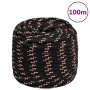 Cuerda de barco polipropileno negra 16 mm 100 m de vidaXL, Sogas y cuerdas metálicas - Ref: Foro24-152362, Precio: 77,61 €, D...