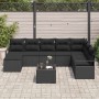 Conjunto de sofá de jardín 9 pcs Negro Poliratán en Sofás de exterior | Comprar online en Foru.es