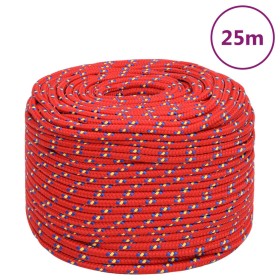 Cuerda de barco polipropileno rojo 8 mm 25 m de vidaXL, Sogas y cuerdas metálicas - Ref: Foro24-152395, Precio: 11,86 €, Desc...