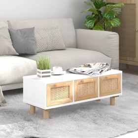 Mesa de centro madera contrachapada y de pino blanco 80x40x30cm de vidaXL, Mesas de centro - Ref: Foro24-345618, Precio: 122,...