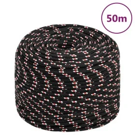 Cuerda de barco polipropileno negra 8 mm 50 m de vidaXL, Sogas y cuerdas metálicas - Ref: Foro24-152343, Precio: 18,21 €, Des...