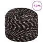 Cuerda de barco polipropileno negra 8 mm 50 m de vidaXL, Sogas y cuerdas metálicas - Ref: Foro24-152343, Precio: 16,87 €, Des...