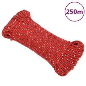 Cuerda de barco polipropileno rojo 5 mm 250 m de vidaXL, Sogas y cuerdas metálicas - Ref: Foro24-152388, Precio: 25,98 €, Des...