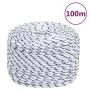 Cuerda de barco polipropileno blanco 10 mm 100 m de vidaXL, Sogas y cuerdas metálicas - Ref: Foro24-152296, Precio: 46,56 €, ...