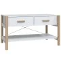 Mesa de centro madera contrachapada blanco 82x48x45 cm de vidaXL, Mesas de centro - Ref: Foro24-345663, Precio: 54,68 €, Desc...
