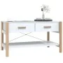 Mesa de centro madera contrachapada blanco 82x48x45 cm de vidaXL, Mesas de centro - Ref: Foro24-345663, Precio: 54,68 €, Desc...