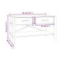 Mesa de centro madera contrachapada blanco 82x48x45 cm de vidaXL, Mesas de centro - Ref: Foro24-345663, Precio: 54,68 €, Desc...