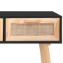 Mesa consola madera pino maciza ratán natural negro 105x30x75cm de vidaXL, Mesas auxiliares - Ref: Foro24-345628, Precio: 152...