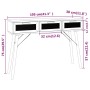 Mesa consola madera pino maciza ratán natural negro 105x30x75cm de vidaXL, Mesas auxiliares - Ref: Foro24-345628, Precio: 152...