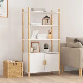 Aparador alto madera contrachapada blanco 80x40x153 cm de vidaXL, Aparadores - Ref: Foro24-345702, Precio: 143,95 €, Descuent...