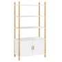 Aparador alto madera contrachapada blanco 80x40x153 cm de vidaXL, Aparadores - Ref: Foro24-345702, Precio: 146,53 €, Descuent...