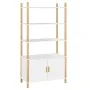 Aparador alto madera contrachapada blanco 80x40x153 cm de vidaXL, Aparadores - Ref: Foro24-345702, Precio: 143,95 €, Descuent...