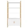 Aparador alto madera contrachapada blanco 80x40x153 cm de vidaXL, Aparadores - Ref: Foro24-345702, Precio: 143,95 €, Descuent...