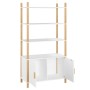 Aparador alto madera contrachapada blanco 80x40x153 cm de vidaXL, Aparadores - Ref: Foro24-345702, Precio: 146,53 €, Descuent...