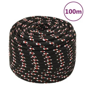 Cuerda de barco polipropileno negra 14 mm 100 m de vidaXL, Sogas y cuerdas metálicas - Ref: Foro24-152358, Precio: 61,02 €, D...