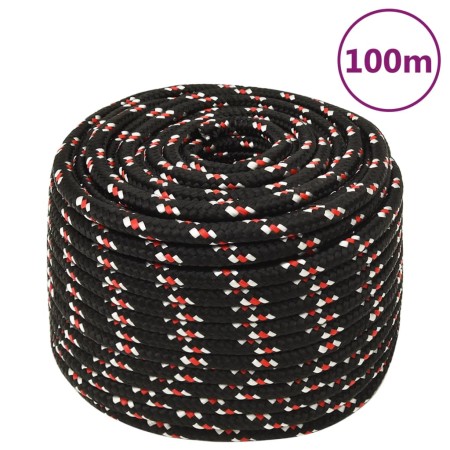 Cuerda de barco polipropileno negra 14 mm 100 m de vidaXL, Sogas y cuerdas metálicas - Ref: Foro24-152358, Precio: 61,95 €, D...