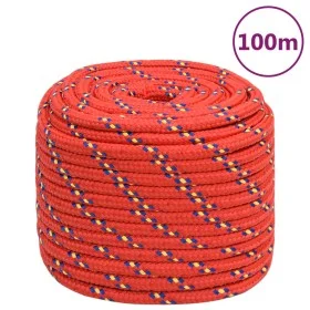 Cuerda de barco polipropileno rojo 18 mm 100 m de vidaXL, Sogas y cuerdas metálicas - Ref: Foro24-152419, Precio: 92,83 €, De...