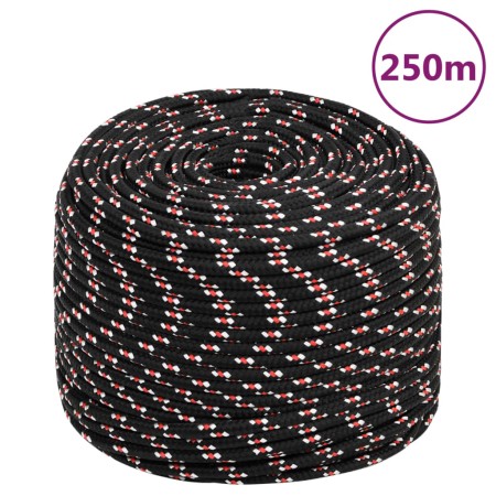 Cuerda de barco polipropileno negra 6 mm 250 m de vidaXL, Sogas y cuerdas metálicas - Ref: Foro24-152340, Precio: 34,82 €, De...