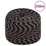 Black polypropylene boat rope 6 mm 250 m by vidaXL, Ropes and metal cords - Ref: Foro24-152340, Price: 37,53 €, Discount: %