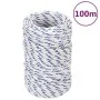 Cuerda de barco polipropileno blanco 2 mm 100 m de vidaXL, Sogas y cuerdas metálicas - Ref: Foro24-152266, Precio: 12,69 €, D...