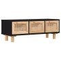 Mesa de centro madera contrachapada y de pino negro 80x40x30 cm de vidaXL, Mesas de centro - Ref: Foro24-345619, Precio: 99,8...