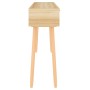 Mesa consola madera pino maciza ratán natural 105x30x75 cm de vidaXL, Mesas auxiliares - Ref: Foro24-345629, Precio: 153,80 €...