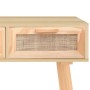Mesa consola madera pino maciza ratán natural 105x30x75 cm de vidaXL, Mesas auxiliares - Ref: Foro24-345629, Precio: 153,80 €...