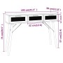 Mesa consola madera pino maciza ratán natural 105x30x75 cm de vidaXL, Mesas auxiliares - Ref: Foro24-345629, Precio: 153,80 €...