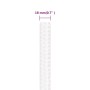 Cuerda de barco polipropileno blanco intenso 18 mm 25 m de vidaXL, Sogas y cuerdas metálicas - Ref: Foro24-152576, Precio: 33...