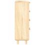 Aparador marrón madera pino maciza y ratán natural 40x30x90 cm de vidaXL, Aparadores - Ref: Foro24-345644, Precio: 153,03 €, ...