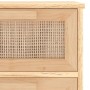 Aparador marrón madera pino maciza y ratán natural 40x30x90 cm de vidaXL, Aparadores - Ref: Foro24-345644, Precio: 153,03 €, ...