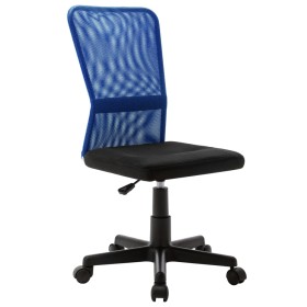 Silla de oficina de tela de malla negra y azul 44x52x100 cm en Sillas de oficina | Comprar online en Foru.es
