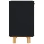 Mesitas de noche 2 uds madera maciza pino negro ratán natural de vidaXL, Mesitas de noche - Ref: Foro24-345609, Precio: 124,7...