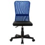Silla de oficina de tela de malla negra y azul 44x52x100 cm en Sillas de oficina | Comprar online en Foru.es
