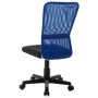 Silla de oficina de tela de malla negra y azul 44x52x100 cm en Sillas de oficina | Comprar online en Foru.es