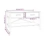 Couchtisch aus schwarzem Sperrholz, 82 x 48 x 45 cm von vidaXL, Couchtisch - Ref: Foro24-345664, Preis: 54,68 €, Rabatt: %