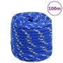 Cuerda de barco polipropileno azul 18 mm 100 m de vidaXL, Sogas y cuerdas metálicas - Ref: Foro24-152472, Precio: 94,67 €, De...