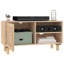 Mueble para TV madera maciza pino y ratán natural 80x30x40 cm de vidaXL, Muebles TV - Ref: Foro24-345614, Precio: 94,28 €, De...