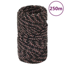 Cuerda de barco polipropileno negra 2 mm 250 m de vidaXL, Sogas y cuerdas metálicas - Ref: Foro24-152320, Precio: 15,61 €, De...