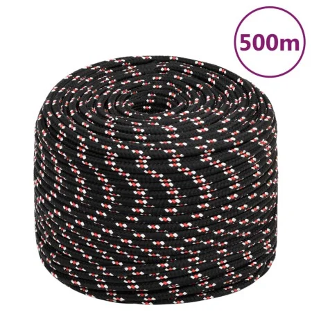 Black polypropylene boat rope 10 mm 500 m by vidaXL, Ropes and metal cords - Ref: Foro24-152351, Price: 138,12 €, Discount: %
