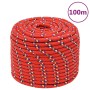Cuerda de barco polipropileno rojo 14 mm 100 m de vidaXL, Sogas y cuerdas metálicas - Ref: Foro24-152411, Precio: 61,72 €, De...