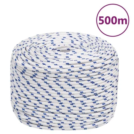 White polypropylene boat rope 10 mm 500 m by vidaXL, Ropes and metal cords - Ref: Foro24-152298, Price: 141,95 €, Discount: %